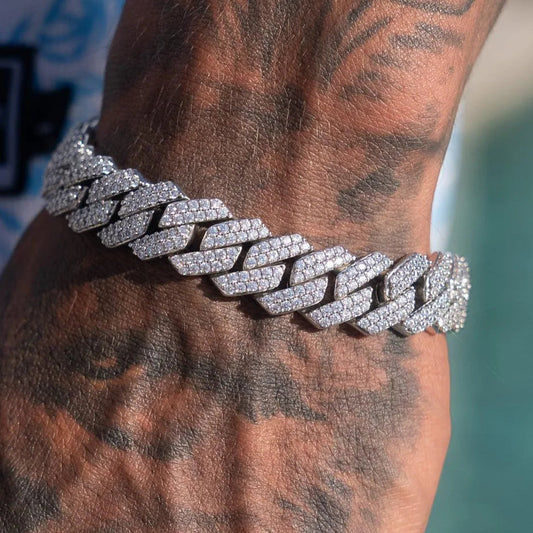 14MM Iced Out Cuban Link Bracelet